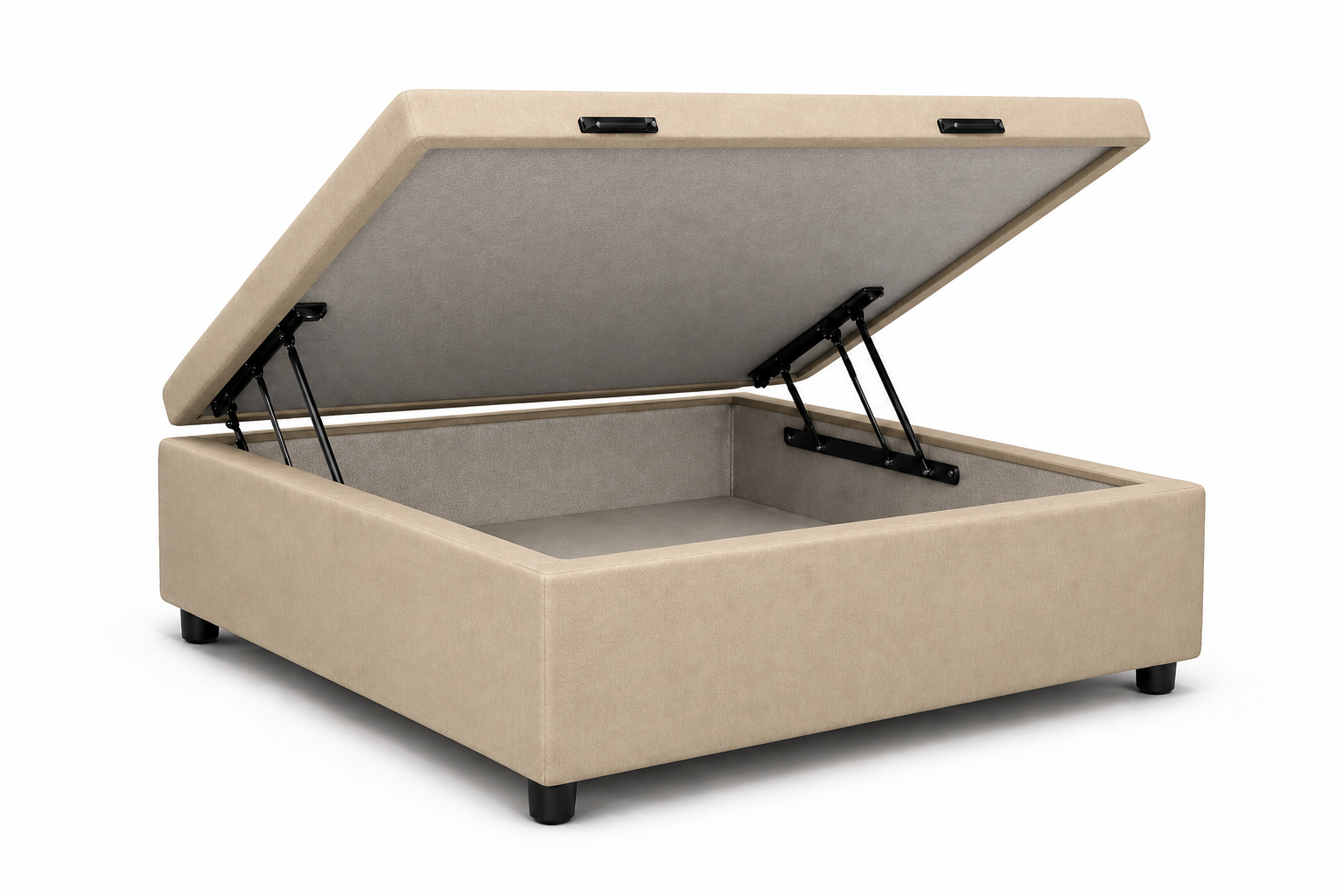 Cama Box Bau Solteirinho 78cm - BEGE