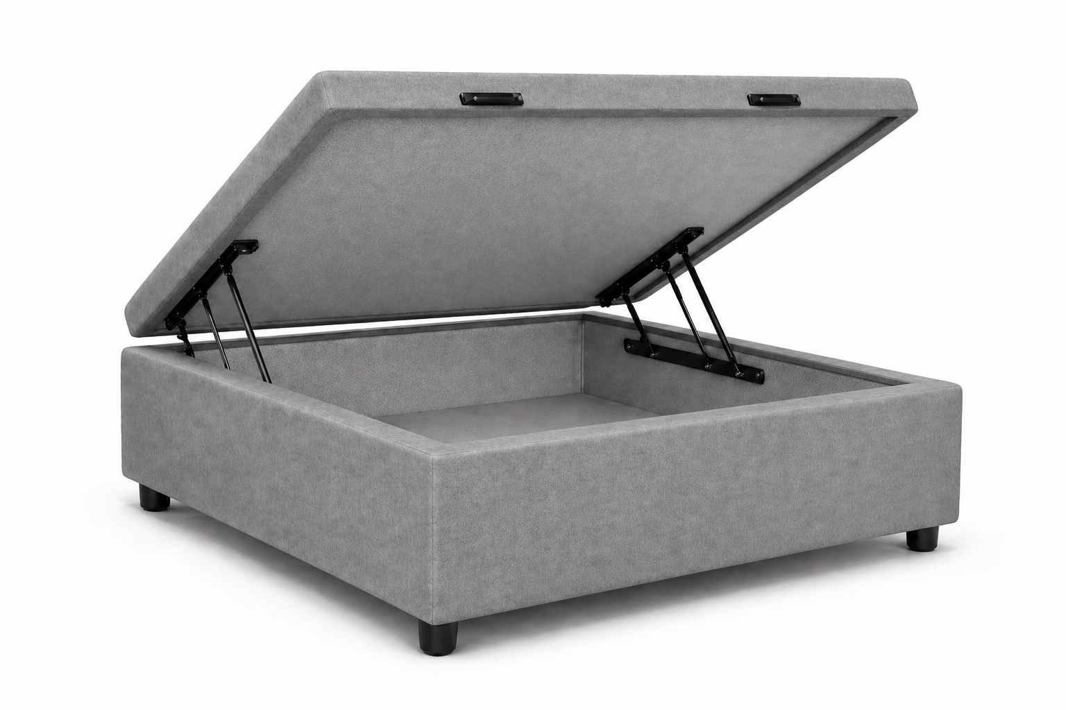 Cama Box Bau Solteirinho 78cm - CINZA