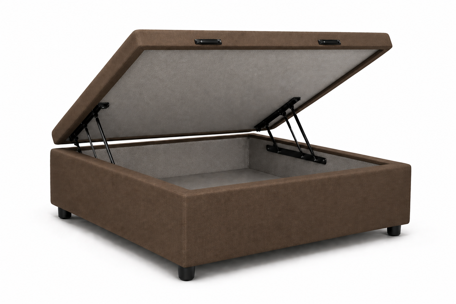 Cama Box Bau Solteirinho 78cm - MARROM