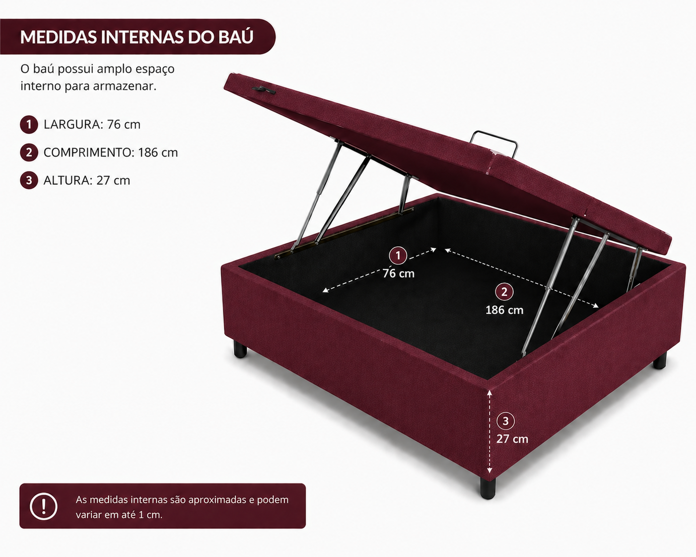 Cama Box Baú Solteirinho 78cm foto 2