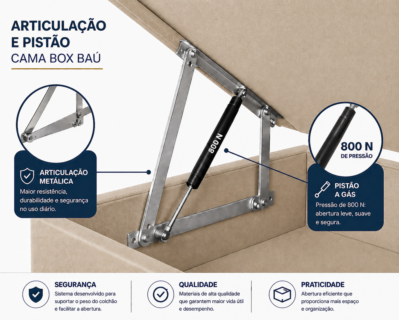 Cama Box Baú Viúva 128cm foto 3