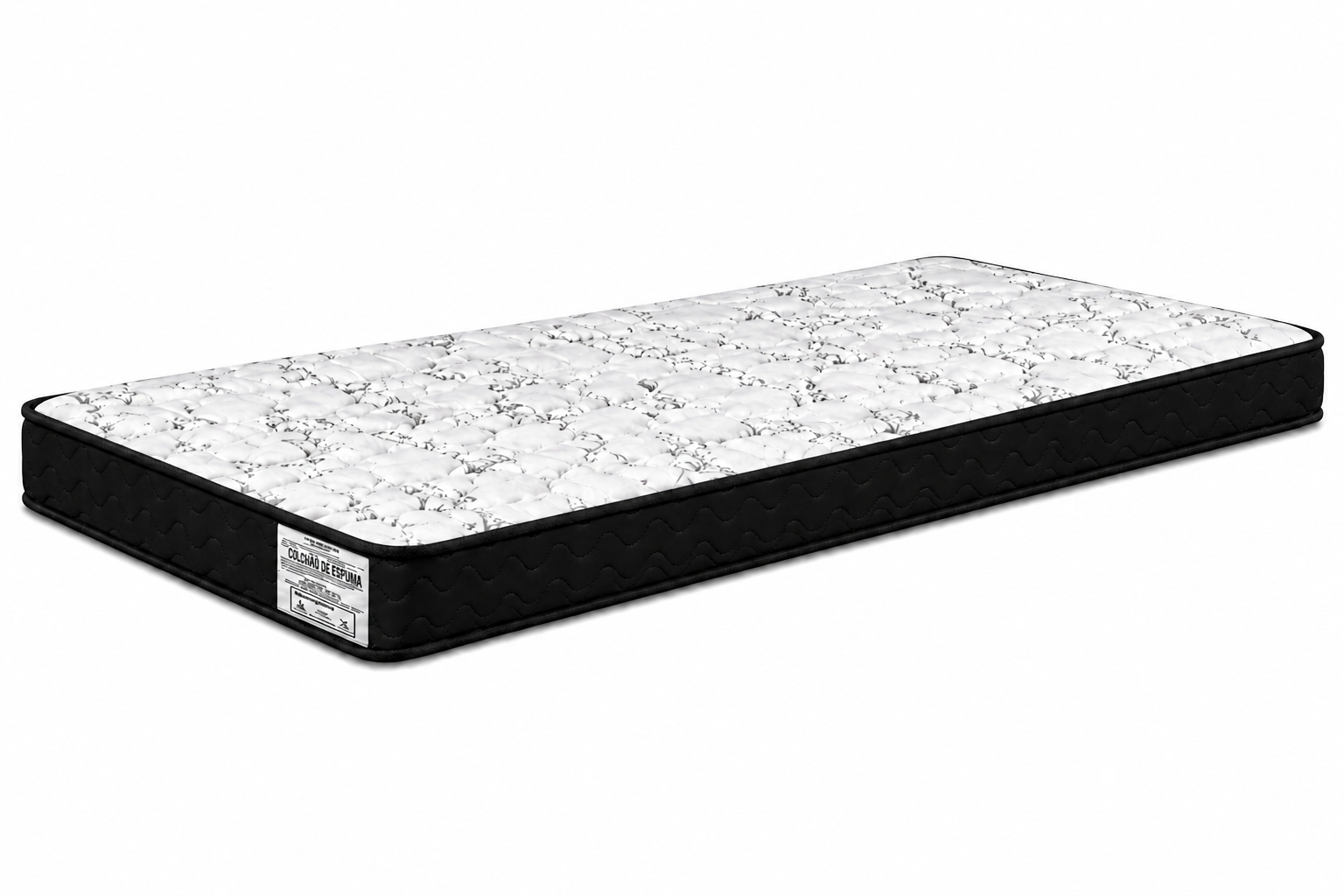 Colchão D23 AP Solteiro 0,88 12cm - Preto