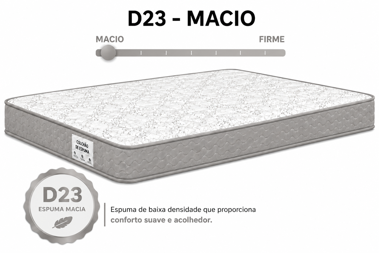Colchão D23 AP Viúva 1,28 12cm foto 4