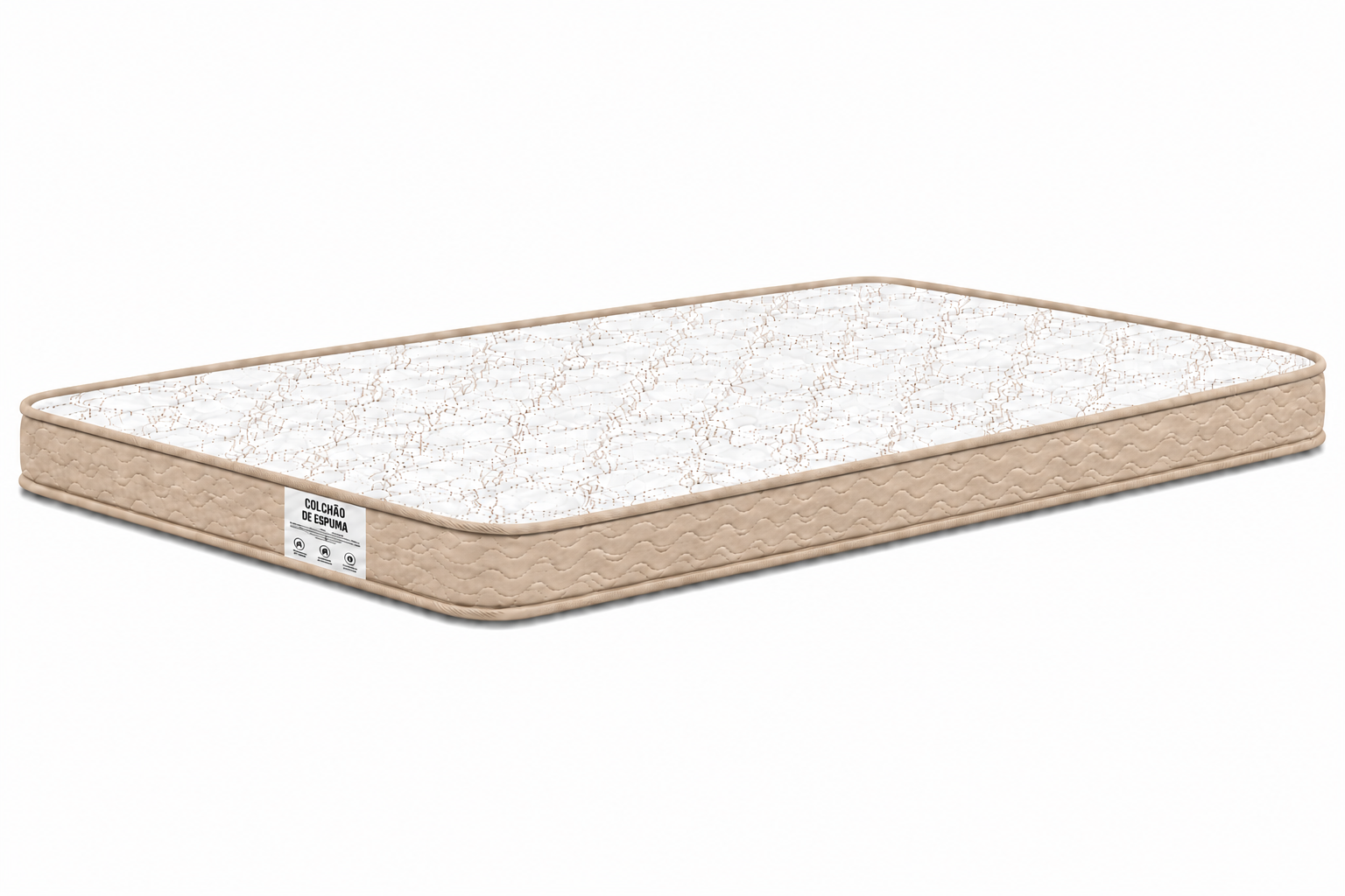 Colchão D23 AP Casal 1,38 12cm - Bege