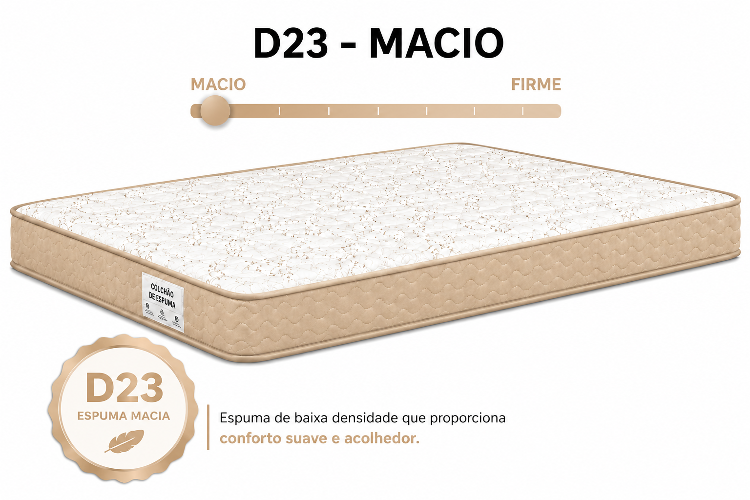Colchão D23 AP Casal 1,38 12cm foto 4