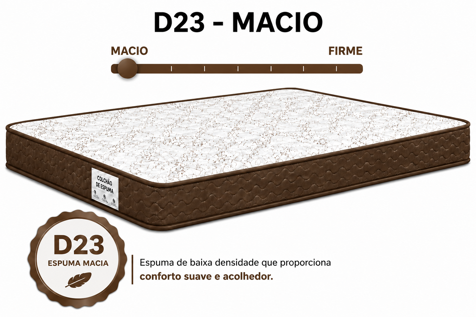 Colchão D23 AP Casal 1,38 12cm foto 4