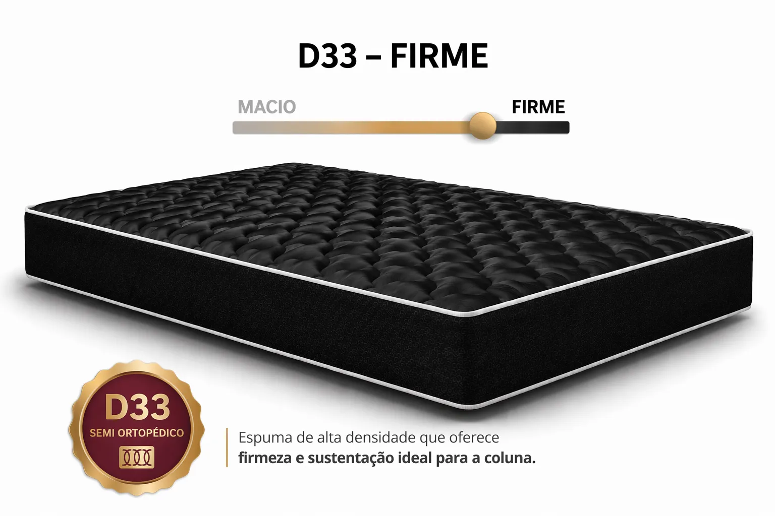 Kit Cama Box Baú + Colchão D33 Solteirinho 0,78m - Preto foto 4