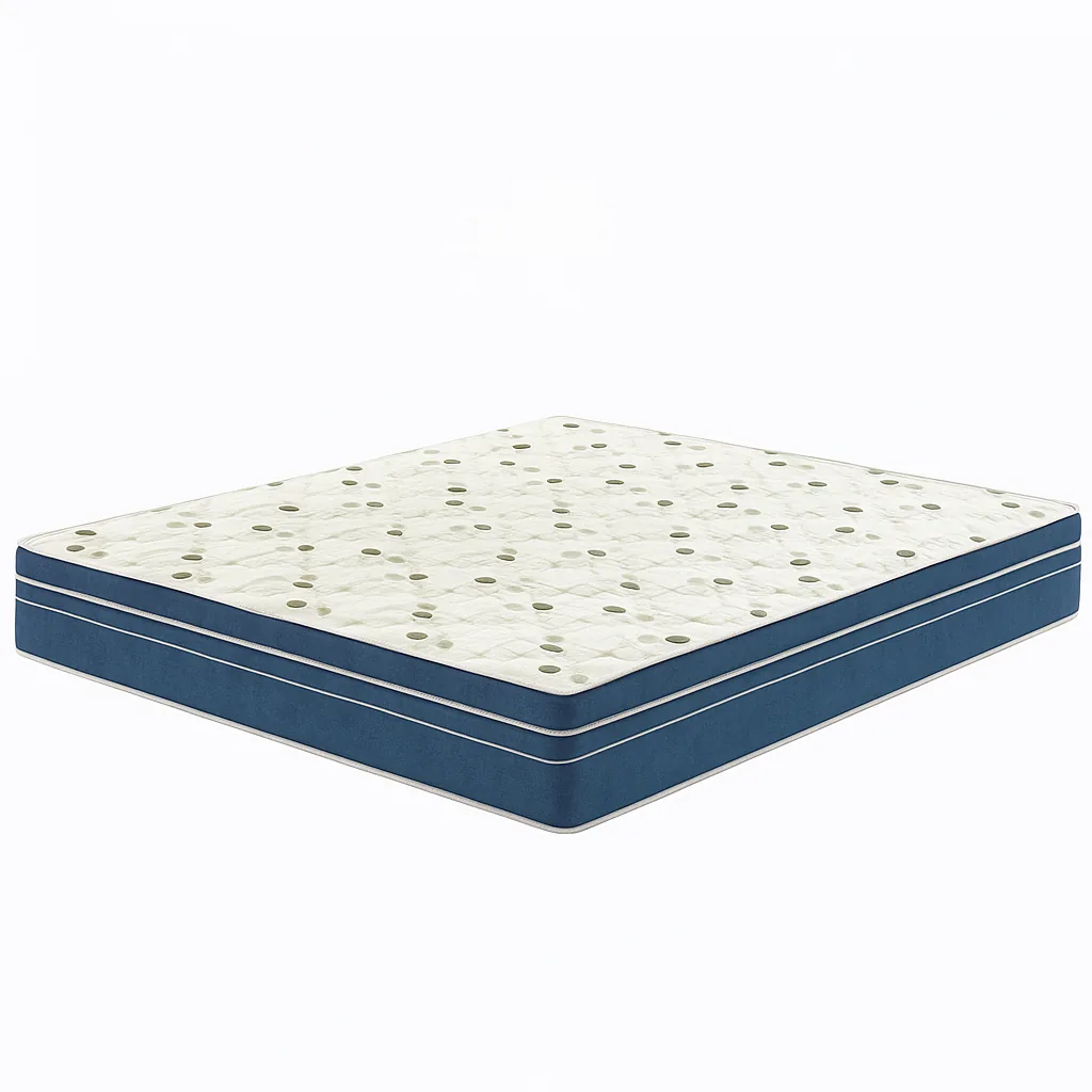 Colchão Mola Ensacada Casal 1,38 28cm - Azul